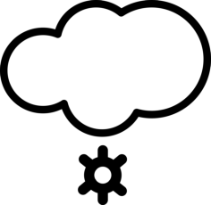 Frosty Cloud Craft Design Svg File, Free Vectors File